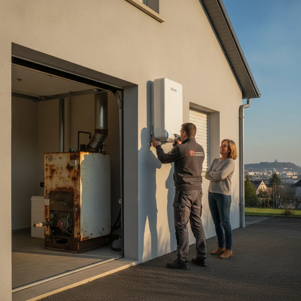 Changer chauffage fioul gaz pompe à chaleur Belfort - changer chauffage fioul pompe chaleur belfort